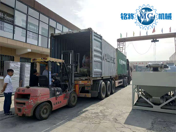 烏干達干粉砂漿生產(chǎn)設(shè)備已發(fā)貨，請注意簽收！